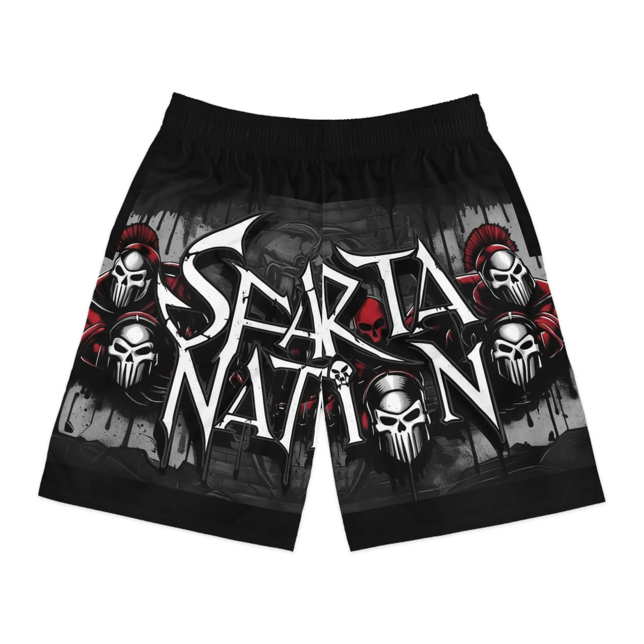 Men's Jogger Shorts - Sparta Nation Stylish Athletic Wear for Fitness Enthusiasts Printify