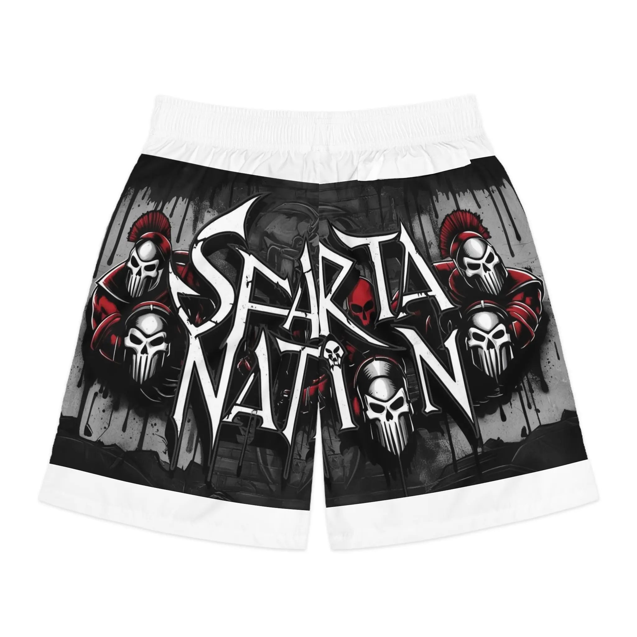 Athletic Jogger Shorts - Sparta Nation Design Printify
