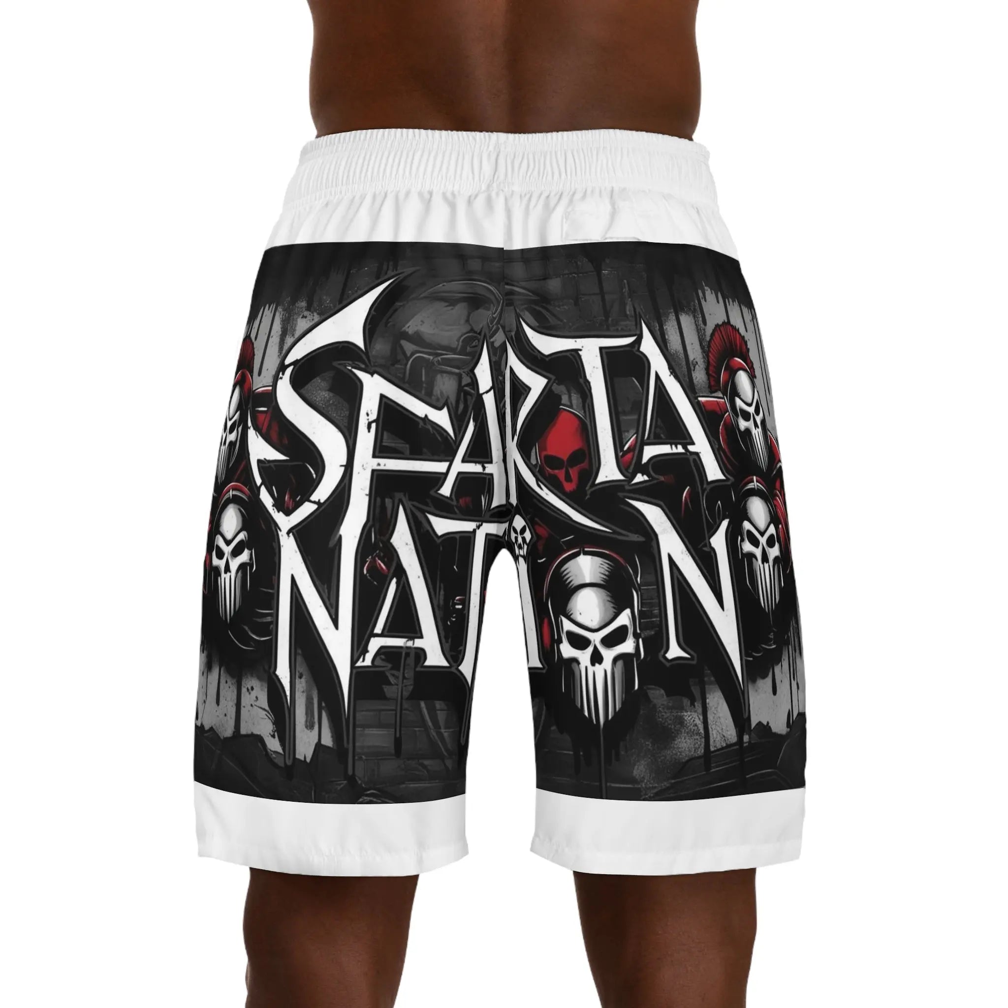 Athletic Jogger Shorts - Sparta Nation Design Printify
