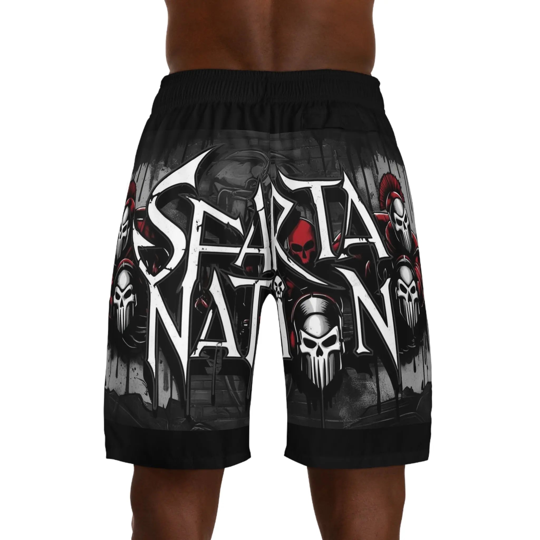 Men's Jogger Shorts - Sparta Nation Stylish Athletic Wear for Fitness Enthusiasts Printify