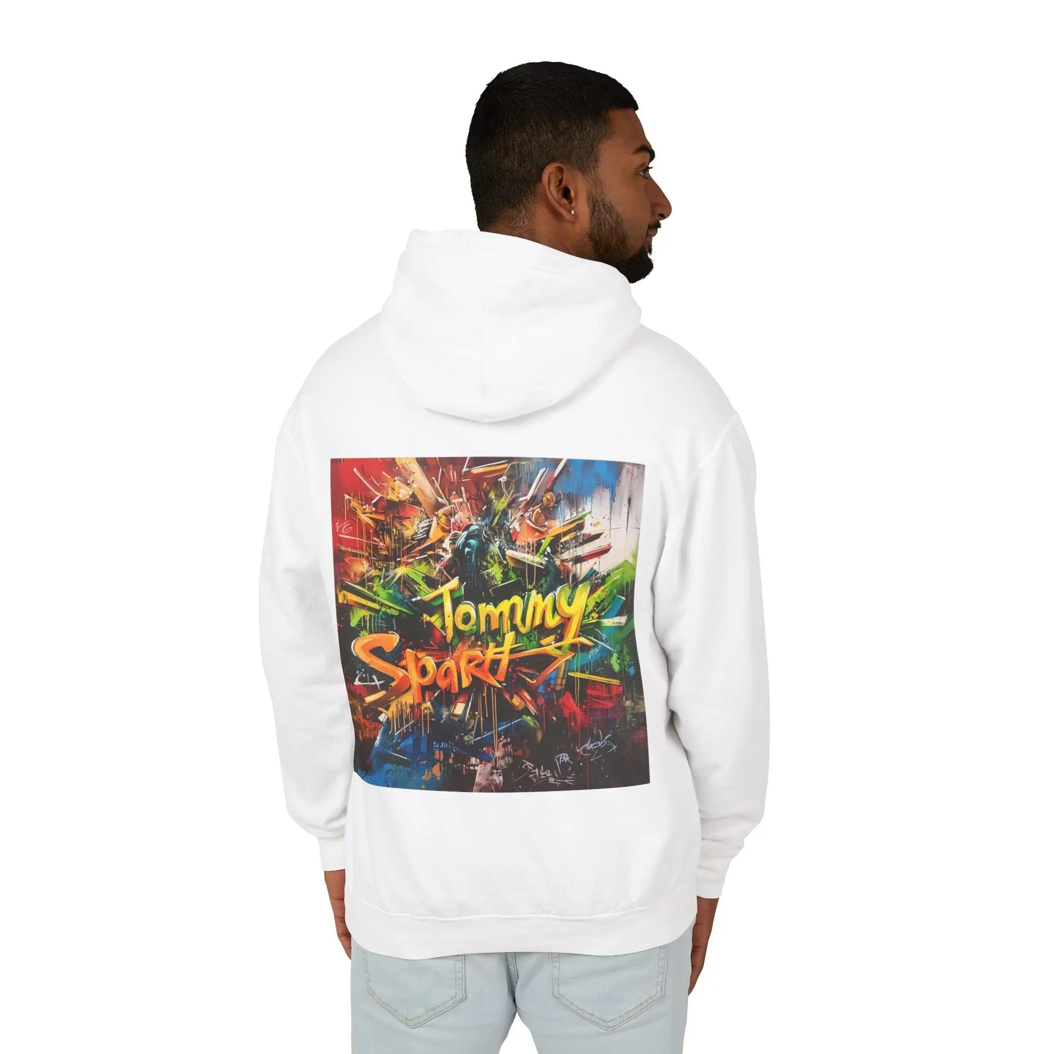 Colorful Graffiti Art Hoodie - Unisex Lightweight - TOMMY LEE SPARTA