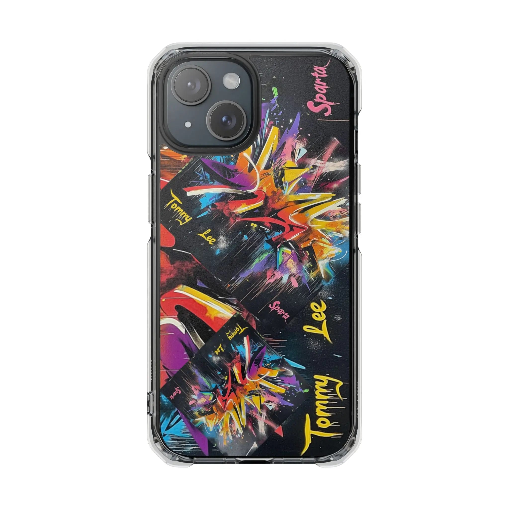 Tommy Lee Sparta Vibrant Artistic Magnetic Clear Phone Case Printify
